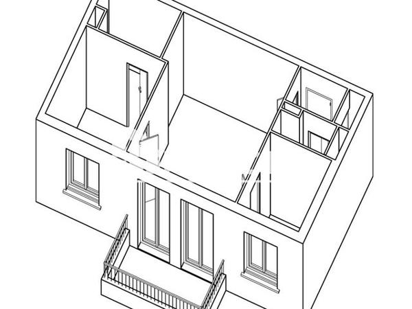 Location Appartement 2 pièces 42.7 m² - 14 PLACE DE LA CONCORDE Mulhouse 68100