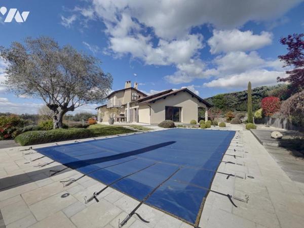 MONTANAY (69250) villa 6 pièces 190m² habitable 1600 m² de terrain piscine vue