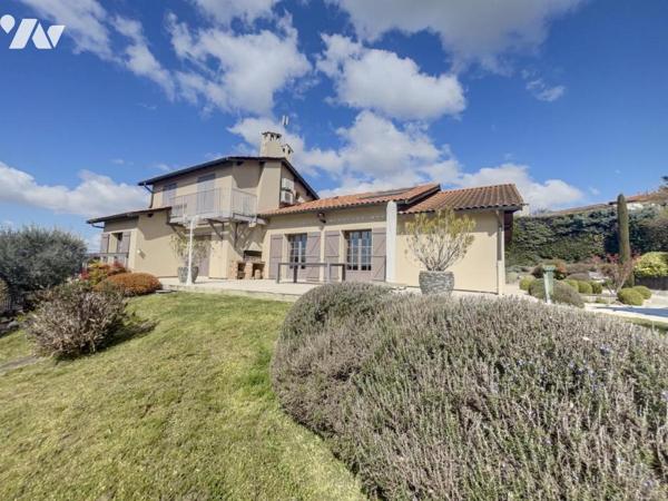 MONTANAY (69250) villa 6 pièces 190m² habitable 1600 m² de terrain piscine vue