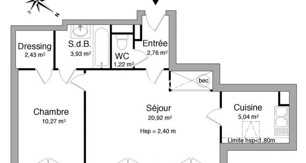 Location Appartement 2 pièces 46.57 m² - Les Pavillons-sous-bois 93320