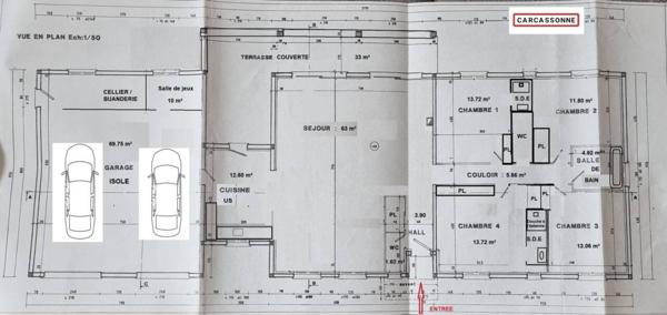 Maison à vendre 5 pièces de 150 m²