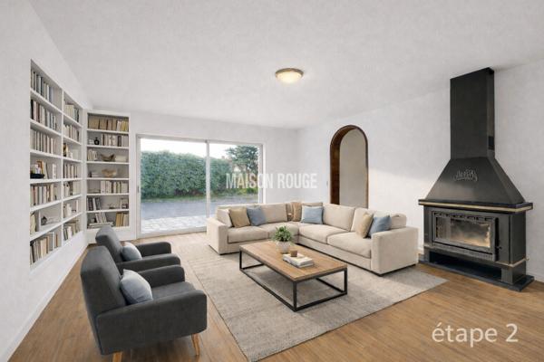 Maison de pays sur grand terrain clos, vie de plain-pied et beaux volumes