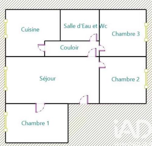 Appartement à vendre 4 pièces 69 m² Pantin