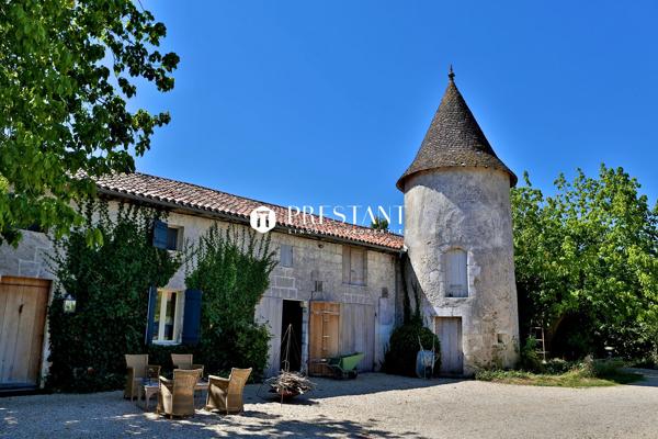 Manoir avec 3 gîtes au bord d’une rivière La Roche Chalais / Riberac, SAINT AULAYE