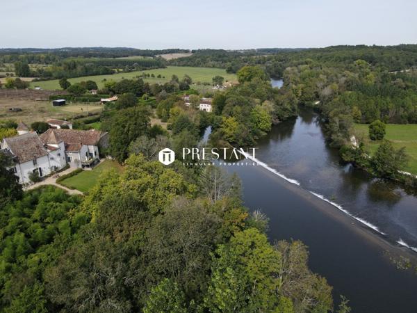 Manoir avec 3 gîtes au bord d’une rivière La Roche Chalais / Riberac, SAINT AULAYE