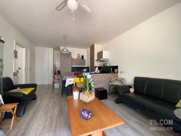 3%.COM -F2 rez de jardin loué pour investisseur Niederhausbergen (67207)