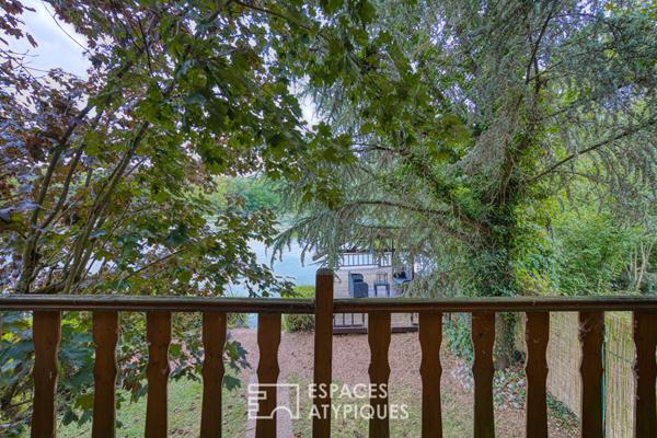 Ensemble de deux chalets sur étang aux alentours de Roye