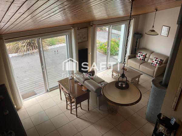 Maison de plain-pied 121m2, 3 chambres, 1 mezzanine, 1 garage proche du centre de Mouilleron