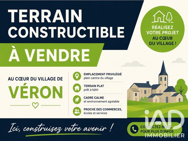 Terrain à vendre 625 m² Véron