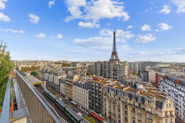 Bureaux à louer Paris rooftop 360 vue Tour Eiffel métro et RER