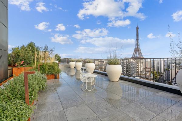 Bureaux à louer Paris rooftop 360 vue Tour Eiffel métro et RER