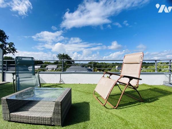 Superbe T3 dernier étage avec terrasse de 24 m² – Plescop / 10 min de Vannes