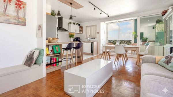 Appartement rénové avec loggia et vue panoramique