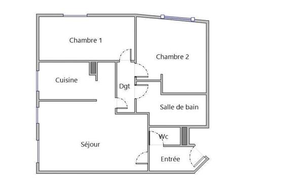 Appartement à vendre 3 pièces 55 m² Montfermeil