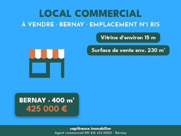 Local/bureau à vendre BERNAY (27)