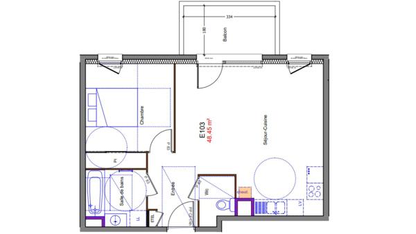 Appartement à vendre 2 pièces 49 m² Allinges