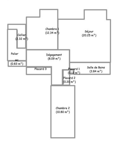 Appartement à vendre 3 pièces 67 m² Gouville-sur-Mer