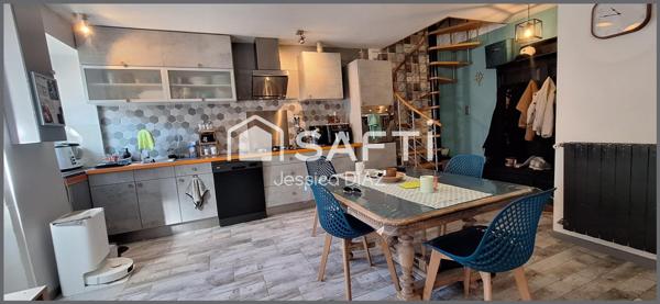 Maison rénovée 112 m² – 3 ch – jardin – garage