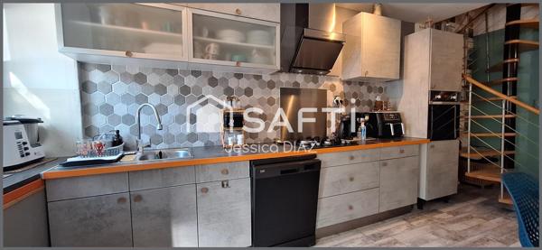 Maison rénovée 112 m² – 3 ch – jardin – garage