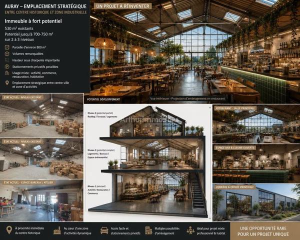 Vente                                                      Local commercial
                        
                     7 pièces                      530 m2                     à Auray