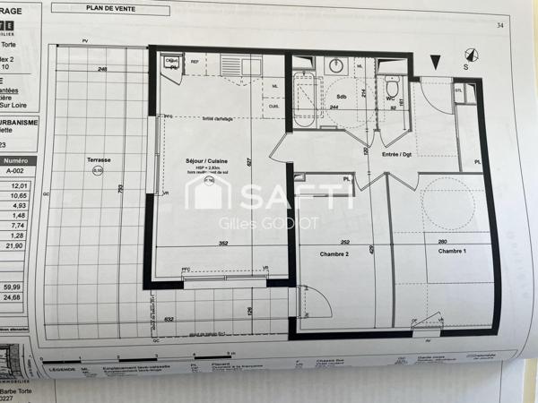 Appartement T3 + Garage Baugerie