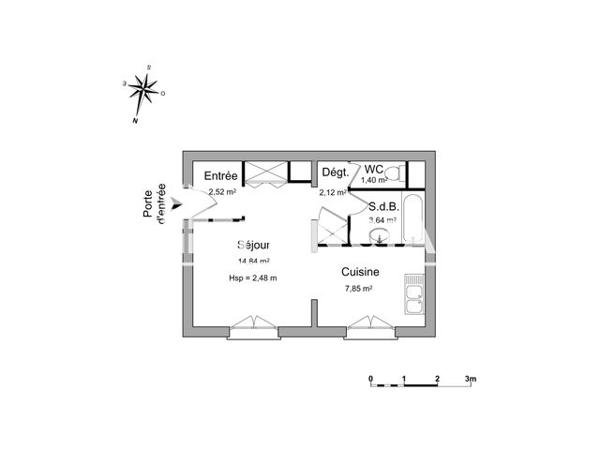 Location Studio 32.37 m² - 65 AVENUE DE GENEVE Douvaine 74140