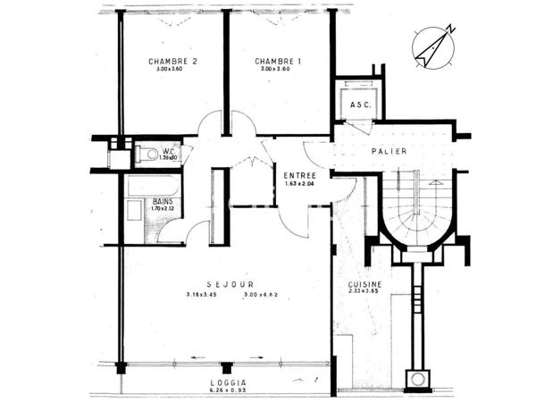 Appartement 3 pièces - 74 m² Exclusivité efficity