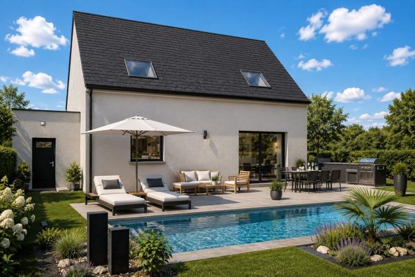 Terrain + Maison à vendre 5 pièces - 95 m²