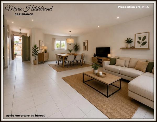 Maison de 80m² habitables - 3 chambres - jardin