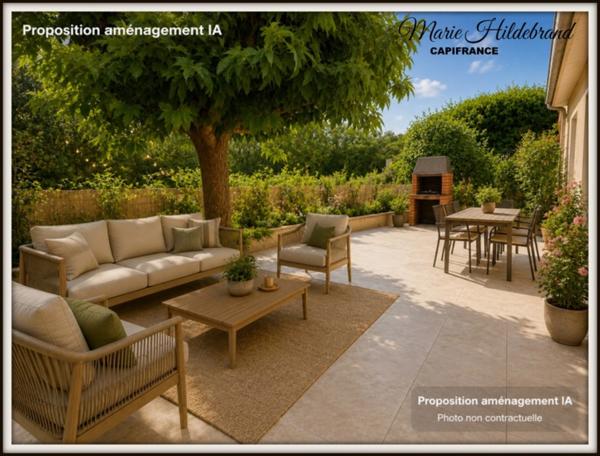 Maison de 80m² habitables - 3 chambres - jardin