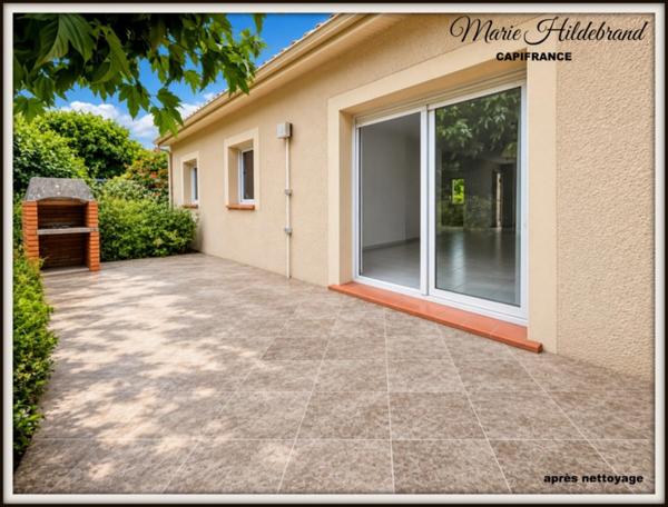 Maison de 80m² habitables - 3 chambres - jardin