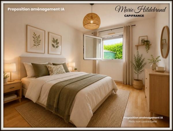 Maison de 80m² habitables - 3 chambres - jardin