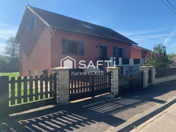 Maison type F6 sur sous-sol avec garage , jardin, hangar et studio indépendant