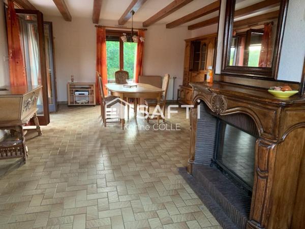 Maison type F6 sur sous-sol avec garage , jardin, hangar et studio indépendant