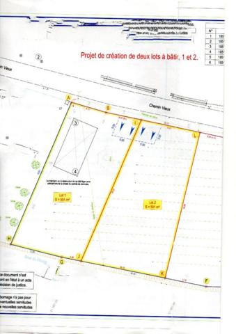 Terrain Sainte Cecile Les Vignes  hors lotissement de 591 m2