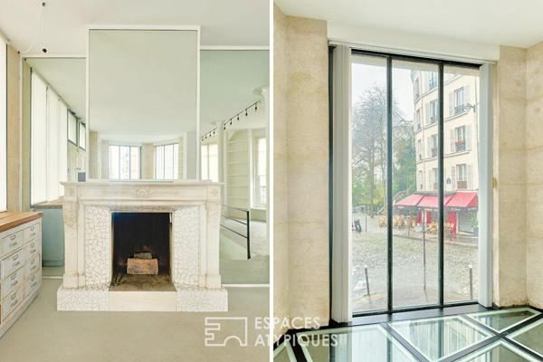 Lumineux loft en proue sur la Butte Montmartre