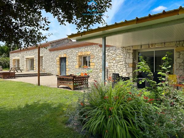Propriete à vendre 6 pièces MONSEGUR (47) Maison de 160m2 habitables sur un terrain de 4833 m2