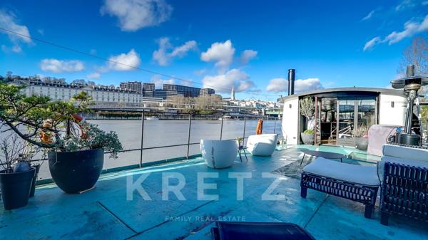 Péniche face au Parc de Saint Cloud