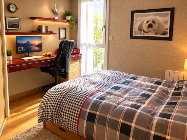 Rive droite Tour Tanguy Appartement type 2 ascenseur et parking couvert. , Brest