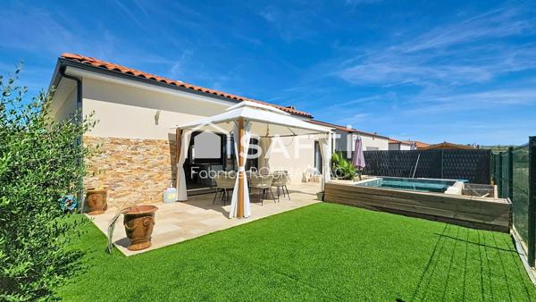 Villa de plain-pied de 119 m² avec quatre chambres piscine et garage