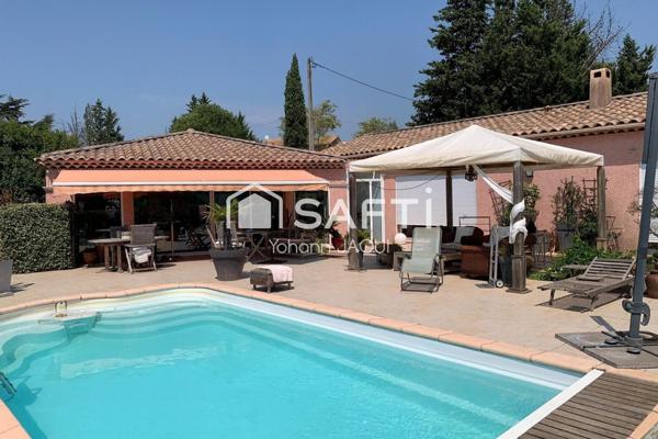 Maison de plain-pied 165 m² + T2 indépendant, piscine, 2000 m² – Cotignac