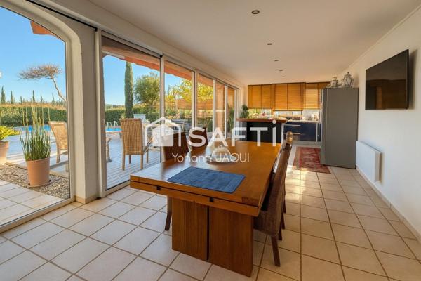 Maison de plain-pied 165 m² + T2 indépendant, piscine, 2000 m² – Cotignac