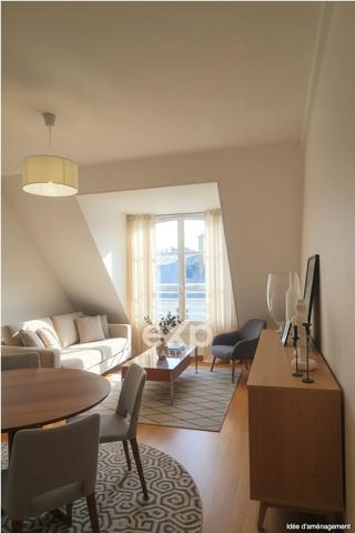 Au cœur des grands boulevards, appartement en étage élevé baigné de lumière avec vue dégagée.