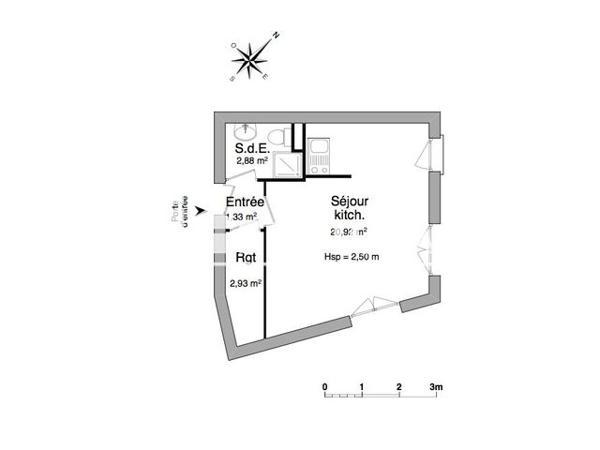 Location Studio 28.06 m² - 93-99 RUE CHARLES LEGENDRE Limoges 87000