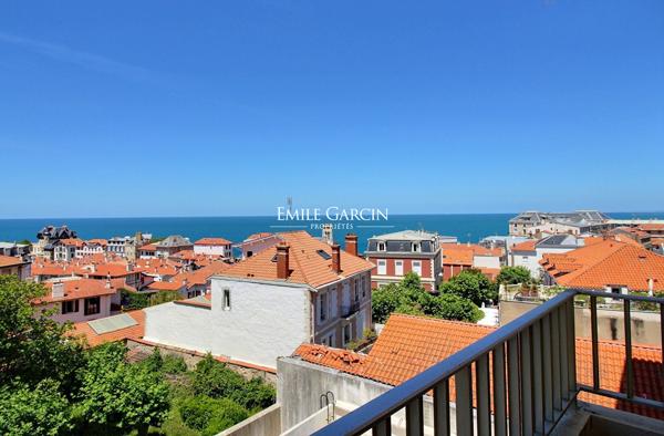 à vendre studio Biarritz vue océan