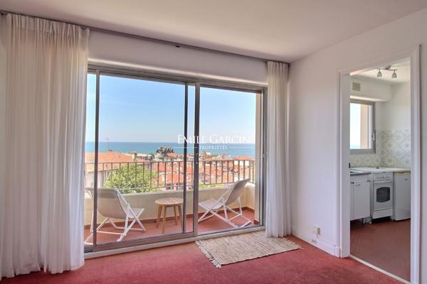 à vendre studio Biarritz vue océan