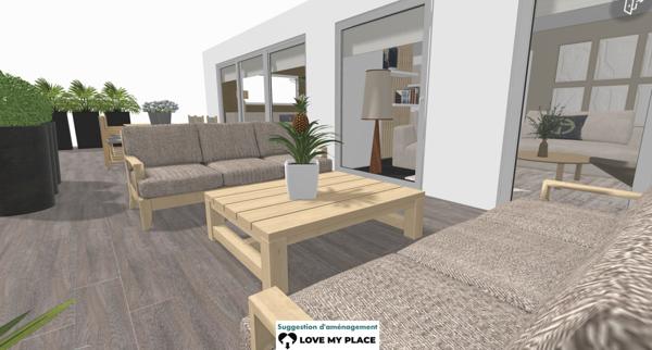 Gex (01170) Appartement en attique avec terrasse de 63 m2 / Vue imprenable