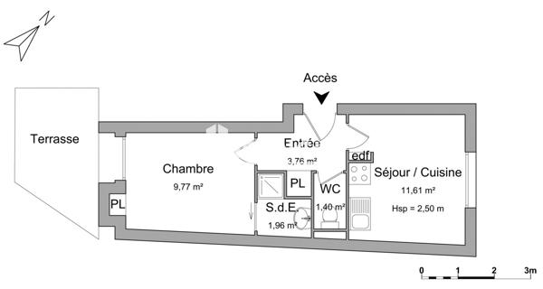 Location Appartement 2 pièces 28.5 m² - Avignon 84000