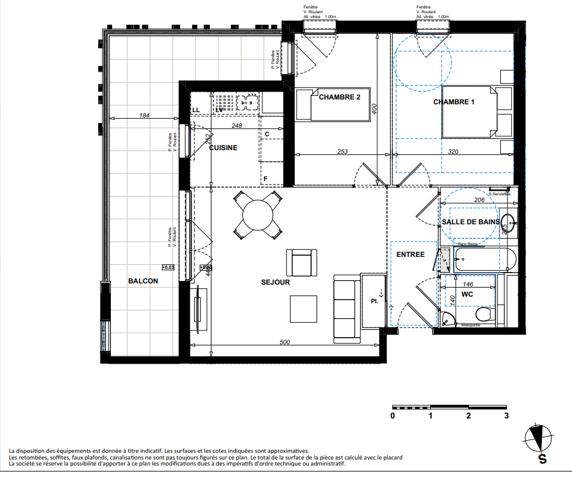 Achat appartement près de ANTIBES - 3 pièce(s) - 63 m² - 391 000 €