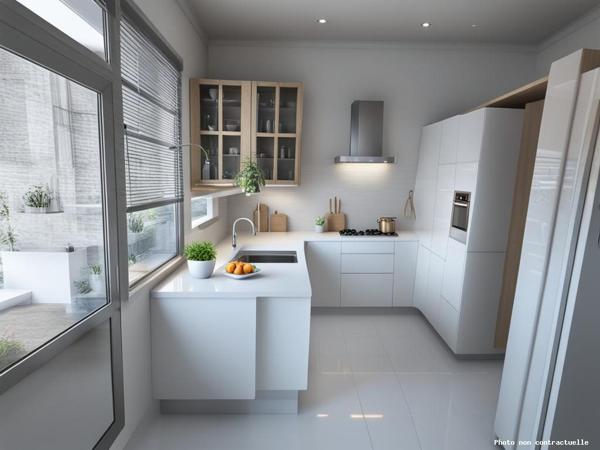 ROCHEFORT - Maison de faubourg  de 73 m²  avec garage à vélo  et cour.